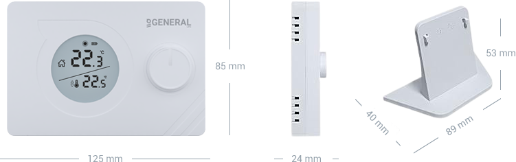 ODA TERMOSTATI KABLOSUZ GENERAL MITRA 220RF