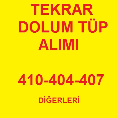 DOLDURULABİLİR GAS TÜPÜ ALIMI (TEKRAR DOLUM)