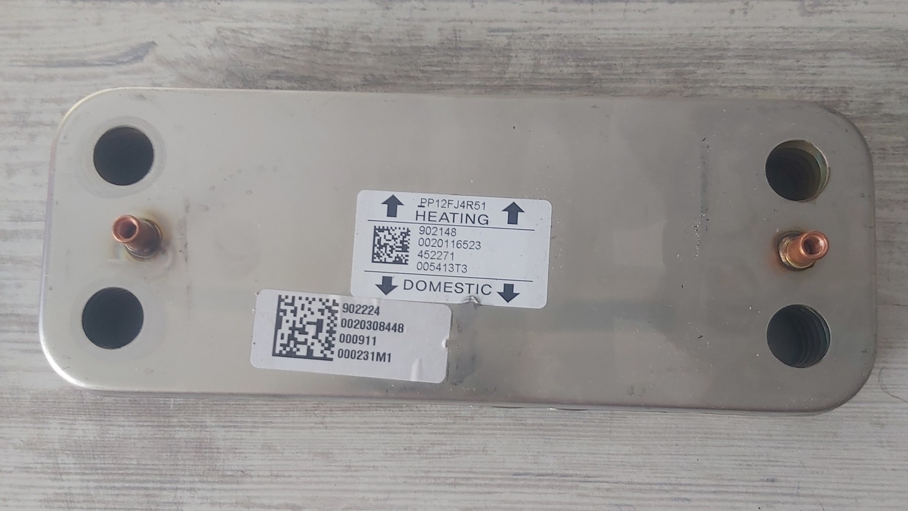 PLAKA EŞANJÖR 166mm DEMİRDÖKÜM (çıkma)
