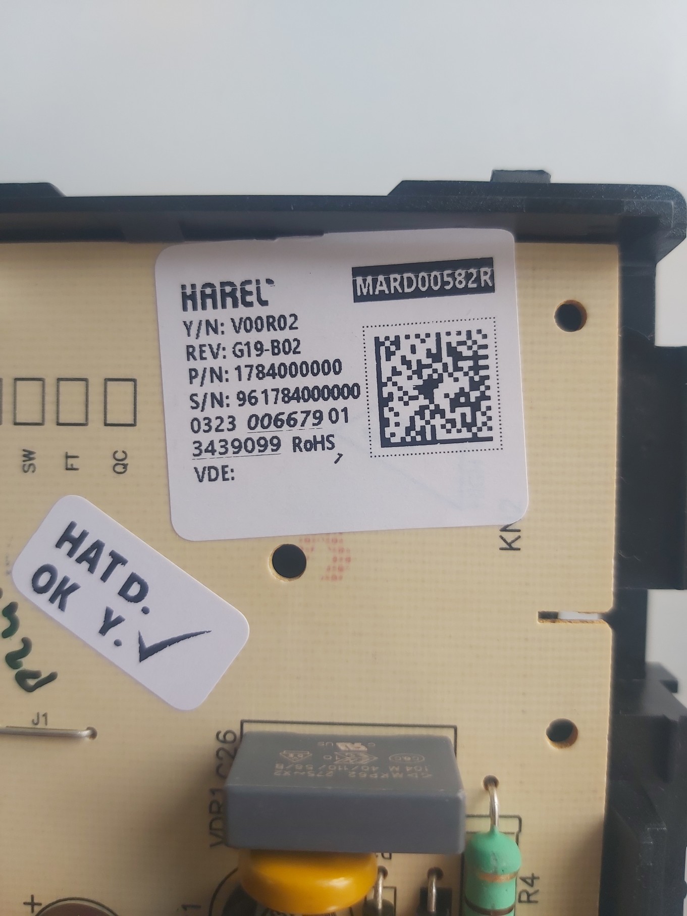 ARÇELİK BULAŞIK MAKİNASI KARTI D4001 EY