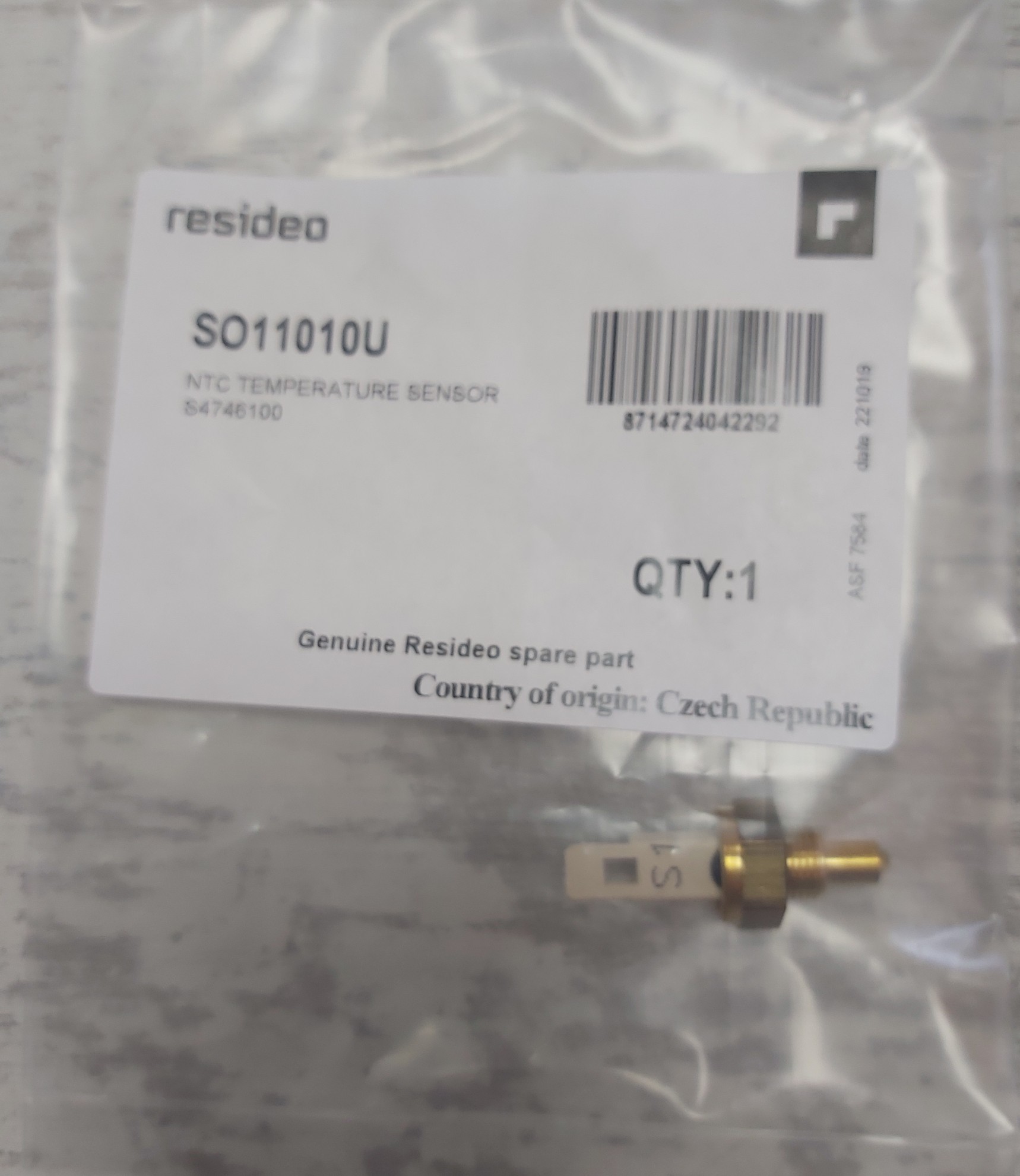 SENSÖR NTC ORİNGLİ BEYAZ RESİDO SO11010U