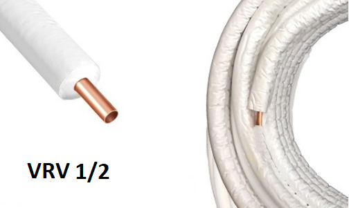 İZOLELİ TEKLİ BAKIR BORU 9MM 1/2-VRV0.80