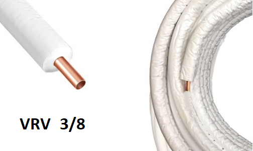 İZOLELİ TEKLİ BAKIR BORU 9MM 3/8-VRV-0.80