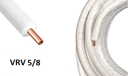 İZOLELİ TEKLİ BAKIR BORU 9MM 5/8-VRV-0.80