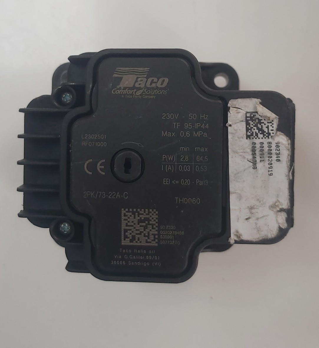 FREKANSLI POMPA TACO POMPA L2302501 ÇIKMA