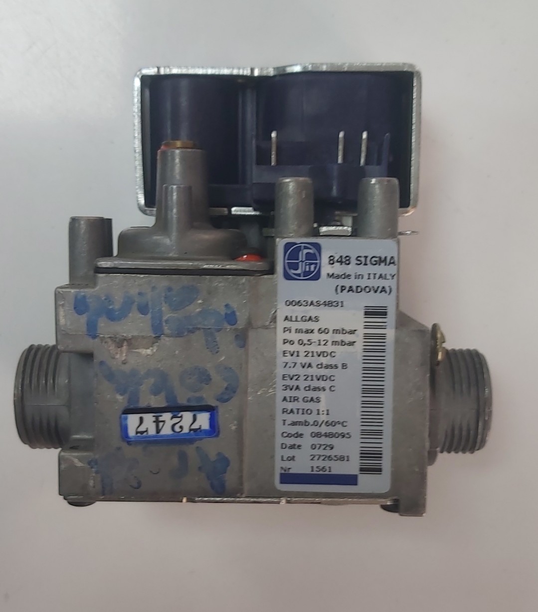 GAZ VALFİ SİT848 PADOVA 0063AS4831 MAVİ BOBİN ÇIKMA