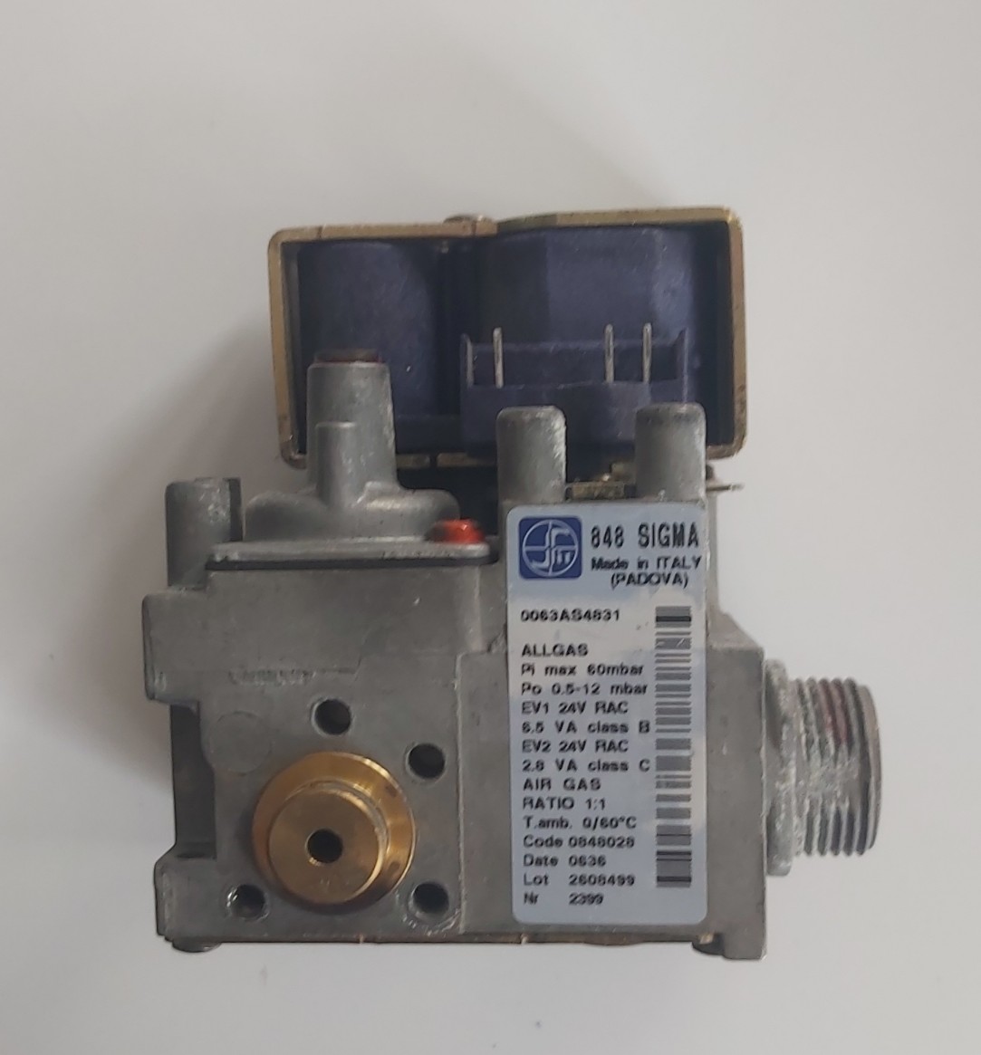 GAZ VALFİ SİT848 PADOVA 0063AS4831 MAVİ BOBİN YANDAN ÇIKIŞ ÇIKMA