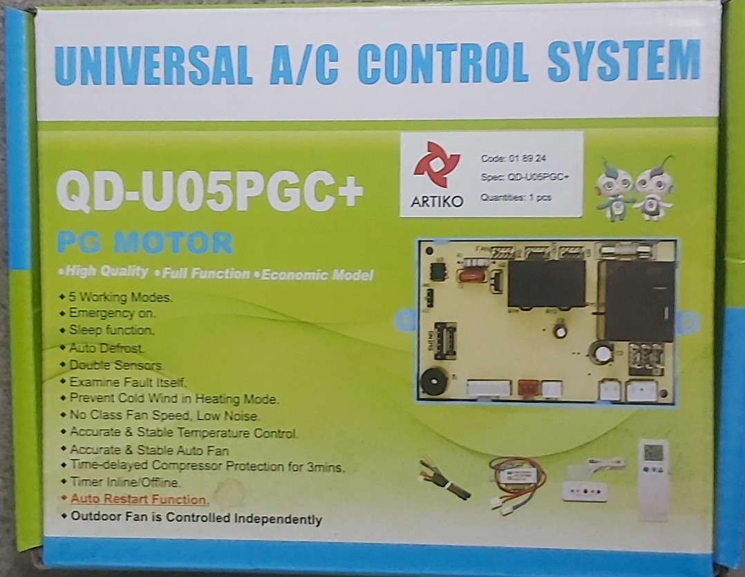 KLİMA ÜNİVERSAL KART QD-UO5PGC+