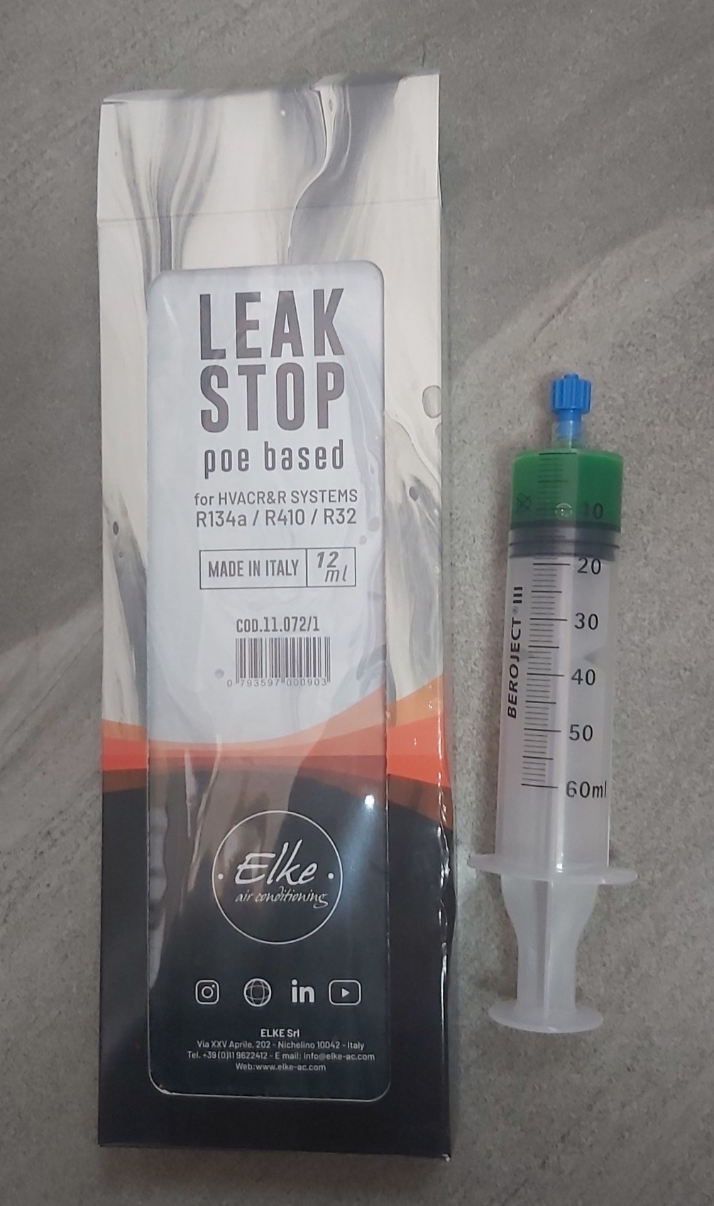 Gaz Kaçak Durdurucu Üniversal Elke 11.07 12Ml R134A-R410-R32