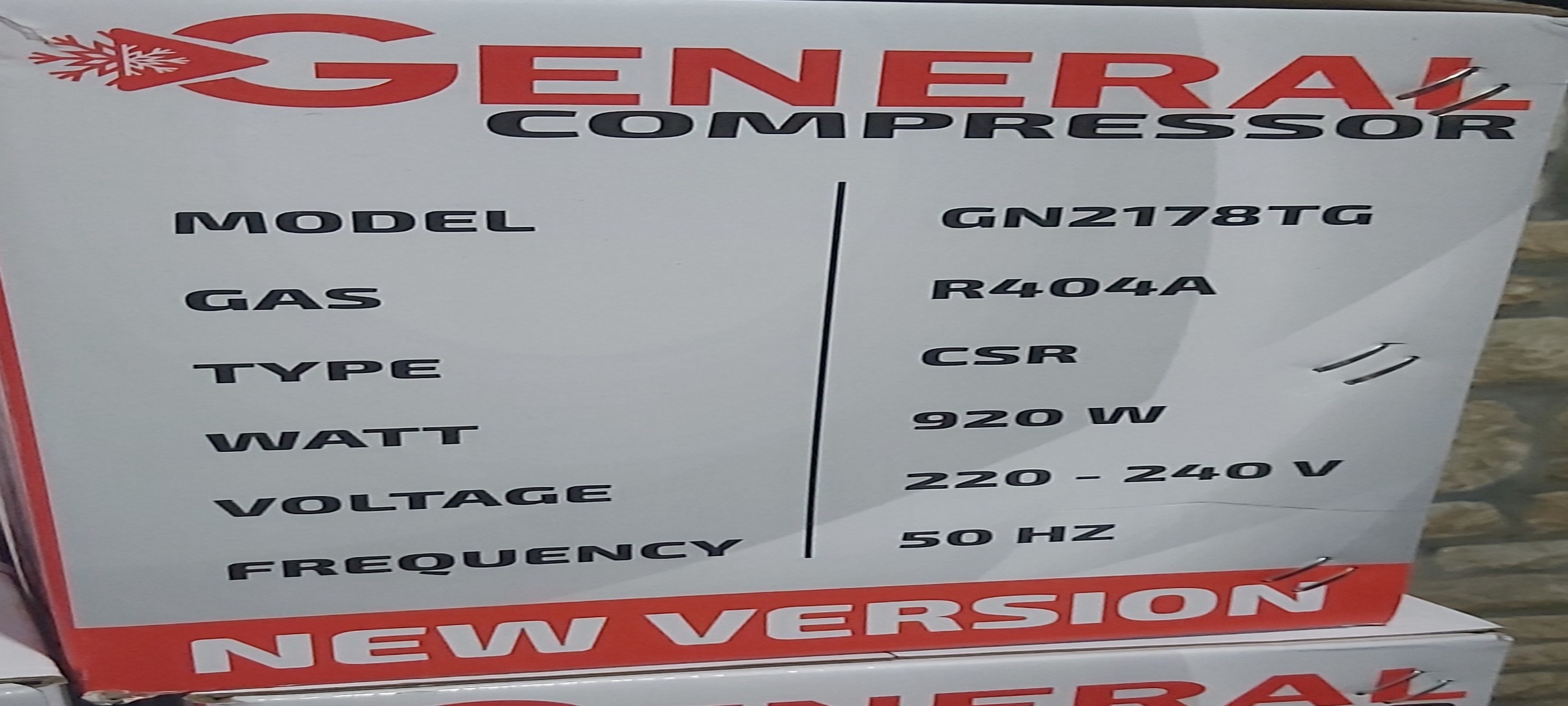 GENERAL R404 GAZLI 920W 790 CAL GN2178TG