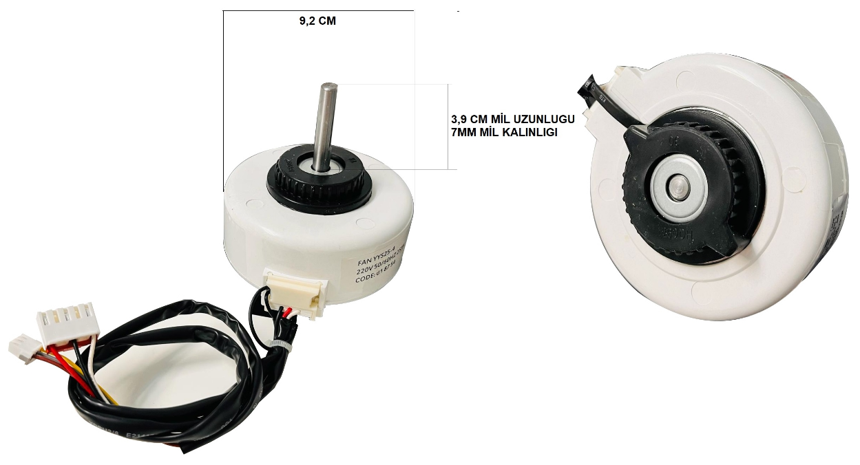 KLİMA İÇ FAN MOTORU 220V 25W YYS25-4