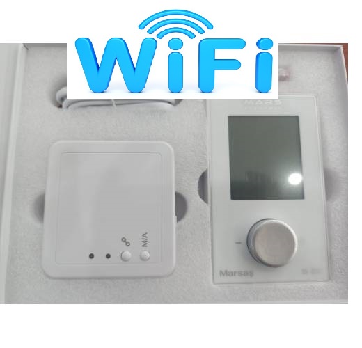 ODA TERMOSTATI KABLOSUZ MARS S20 BEYAZ (WİFİLİ)